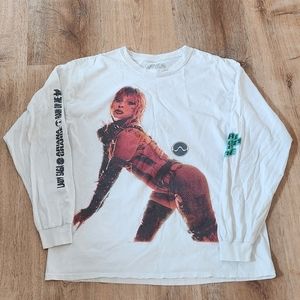 Lady Gaga + Ariana Grande Rain On Me long sleeve Size L